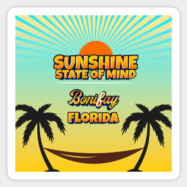 Bonifay Florida - Sunshine State of Mind Sticker by Gestalt Imagery